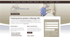 Desktop Screenshot of johnsonfamilydentalcare.com